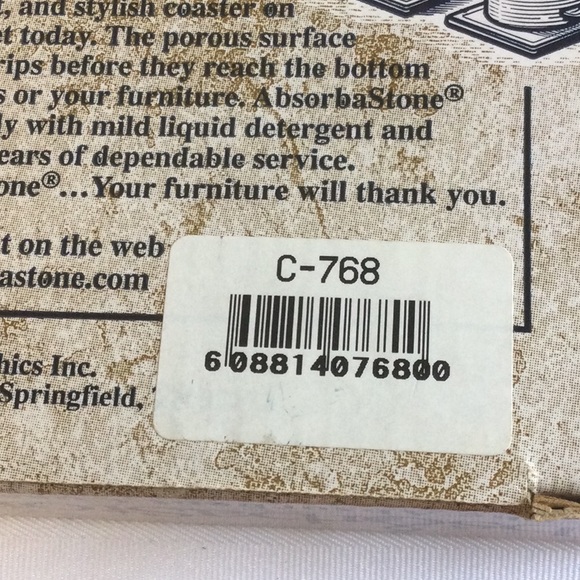 Absorba Stone coaster set of 4 purple iris - Picture 6 of 6